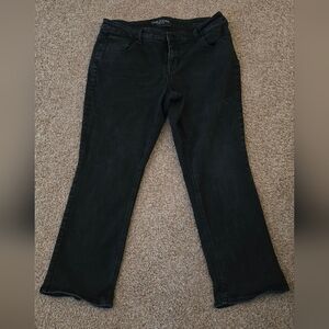 Maurices Black Straight Leg Jeans. 16w